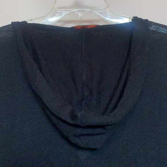 SEXY PLANET FUNK BLACK SWEATER DRESS HOODIE 3 GOTHIC CROSSES SZ S EMU LOLITA - Picture 11 of 13